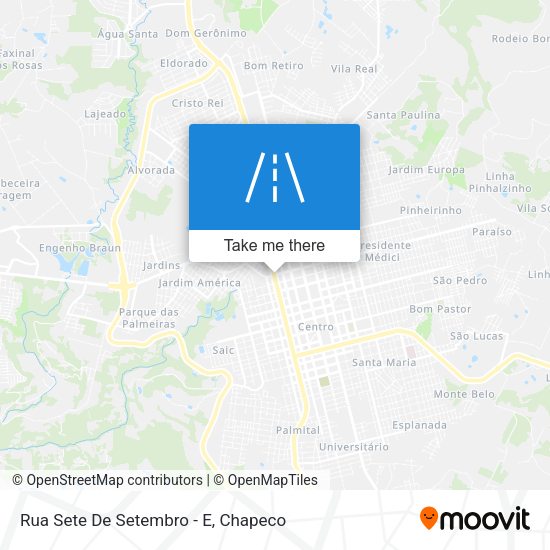 Rua Sete De Setembro - E map