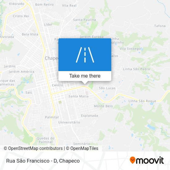 Rua São Francisco - D map