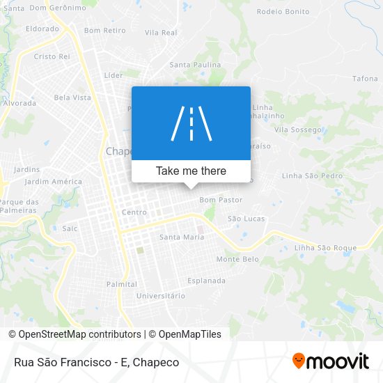 Rua São Francisco - E map