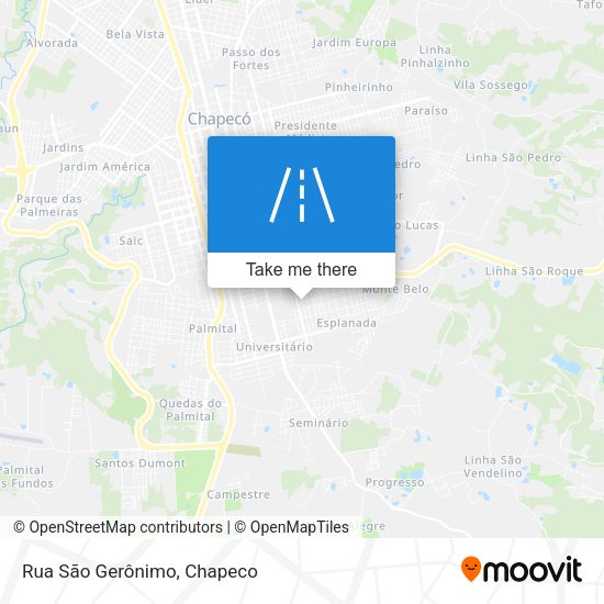 Rua São Gerônimo map