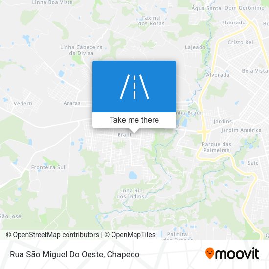 Rua São Miguel Do Oeste map