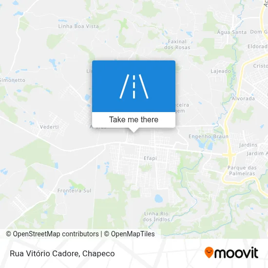 Rua Vitório Cadore map