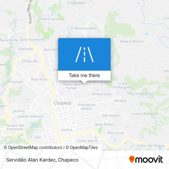 Servidão Alan Kardec map