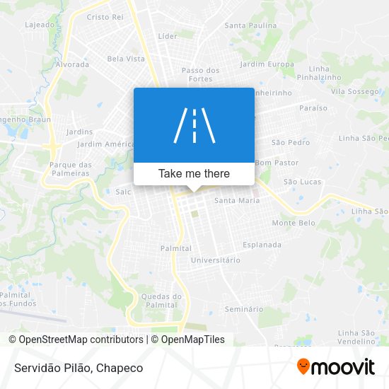 Servidão Pilão map