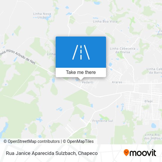 Rua Janice Aparecida Sulzbach map