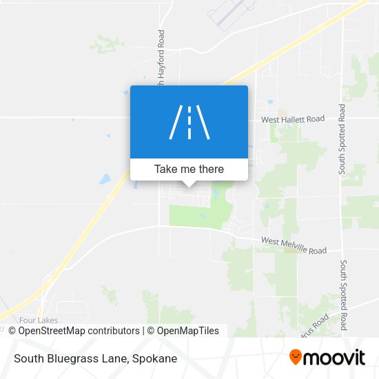 Mapa de South Bluegrass Lane
