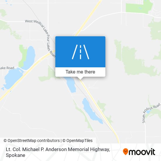 Lt. Col. Michael P. Anderson Memorial Highway map