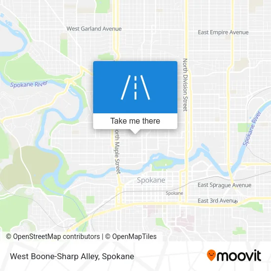West Boone-Sharp Alley map