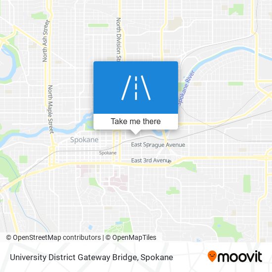 University District Gateway Bridge map