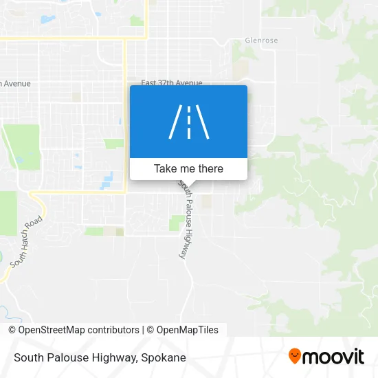 South Palouse Highway map