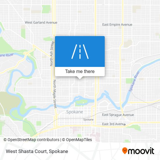 Mapa de West Shasta Court