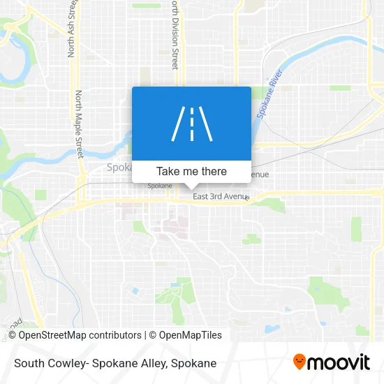 South Cowley- Spokane Alley map