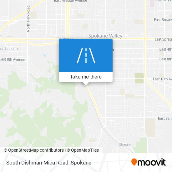 South Dishman-Mica Road map