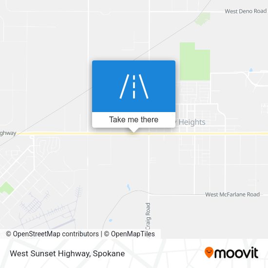 West Sunset Highway map