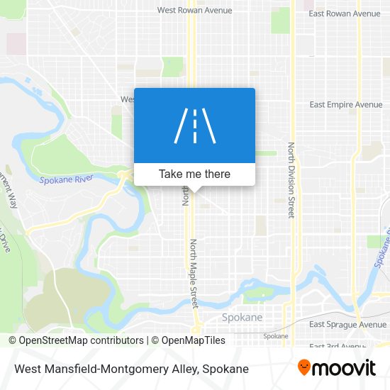 Mapa de West Mansfield-Montgomery Alley
