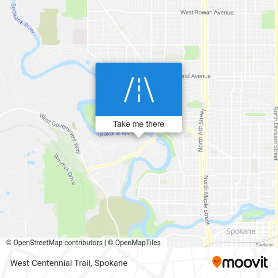 West Centennial Trail map