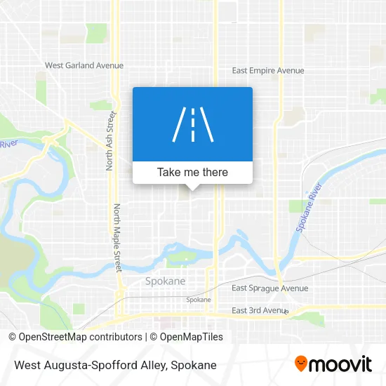 West Augusta-Spofford Alley map