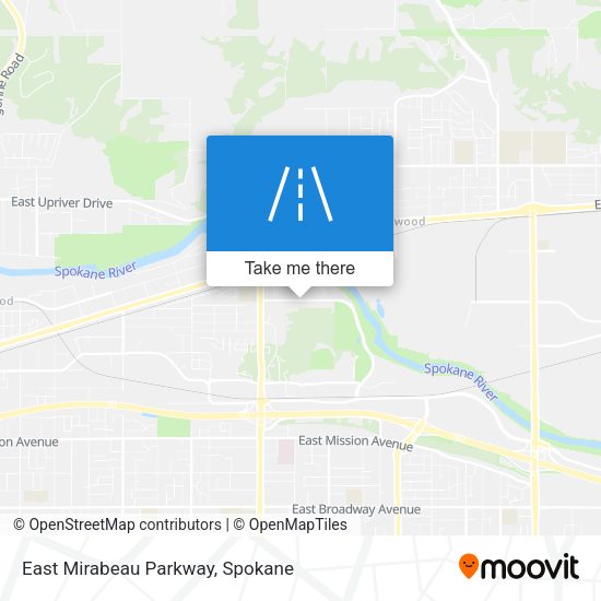 East Mirabeau Parkway map