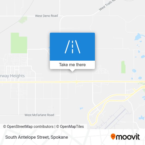 Mapa de South Antelope Street