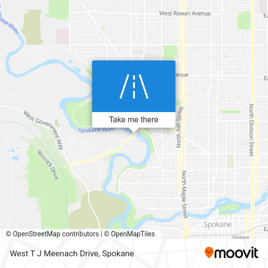 West T J Meenach Drive map