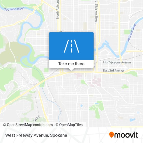 West Freeway Avenue map