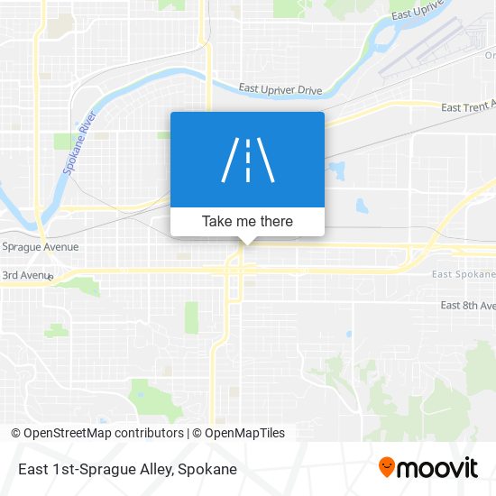 East 1st-Sprague Alley map