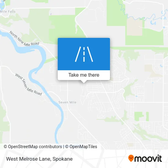 West Melrose Lane map