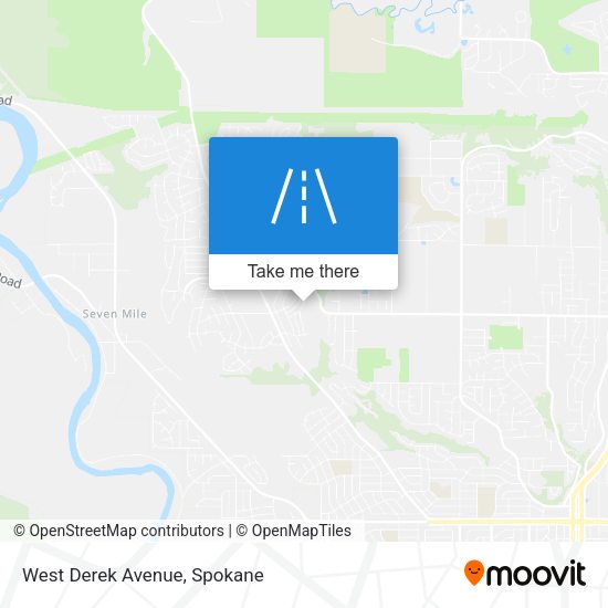 West Derek Avenue map