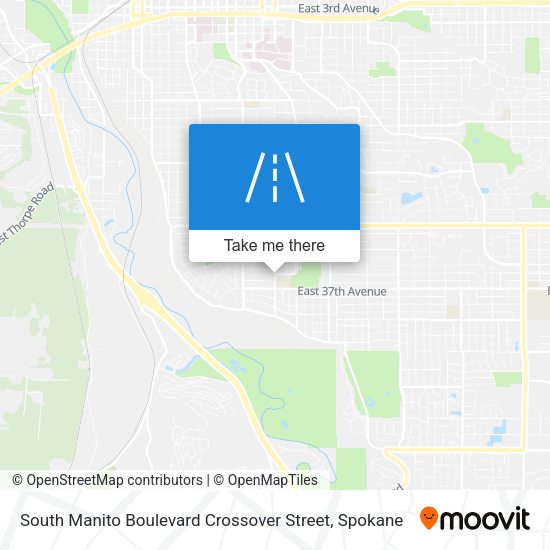 Mapa de South Manito Boulevard Crossover Street