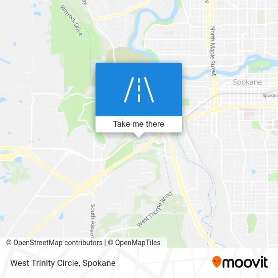 West Trinity Circle map