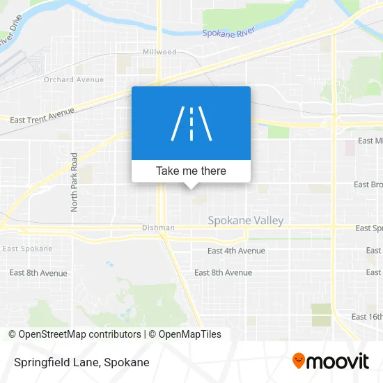 Springfield Lane map
