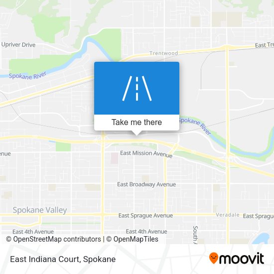 East Indiana Court map
