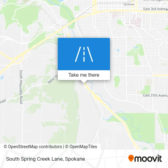South Spring Creek Lane map