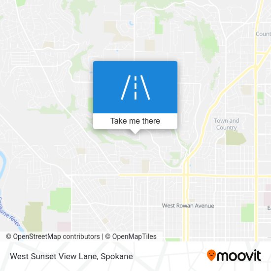 West Sunset View Lane map