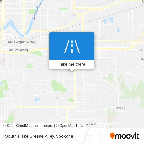 South-Fiske Greene Alley map