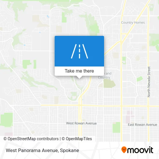 West Panorama Avenue map