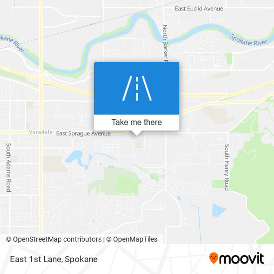 East 1st Lane map