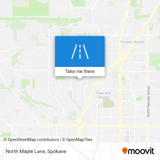 North Maple Lane map