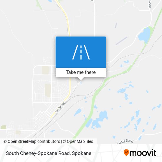 South Cheney-Spokane Road map