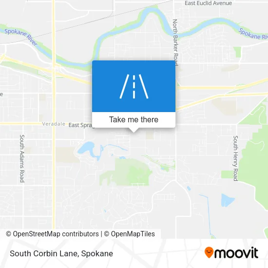 South Corbin Lane map
