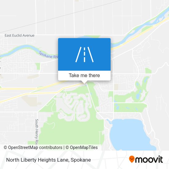 North Liberty Heights Lane map