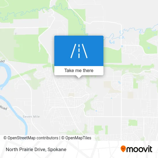 North Prairie Drive map