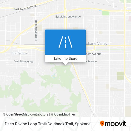 Mapa de Deep Ravine Loop Trail / Goldback Trail