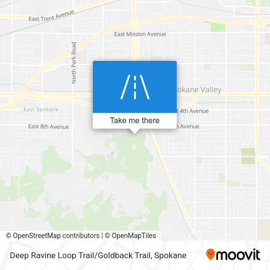 Deep Ravine Loop Trail / Goldback Trail map