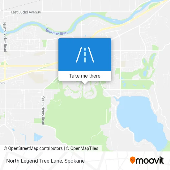 North Legend Tree Lane map