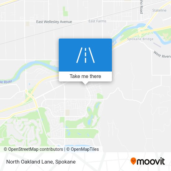 North Oakland Lane map
