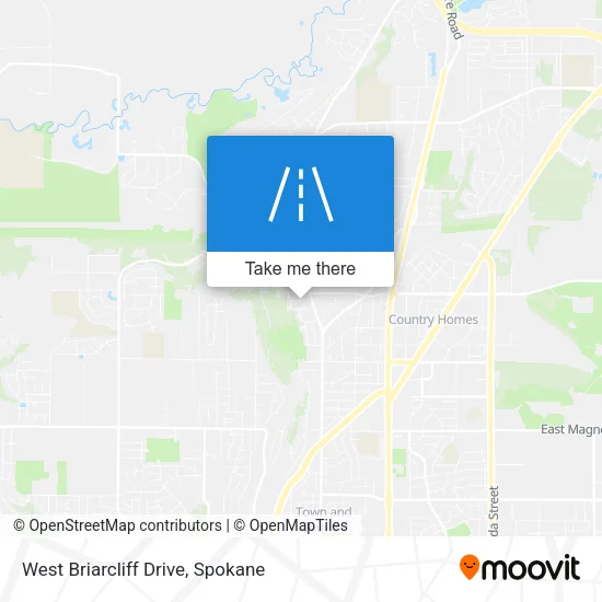 West Briarcliff Drive map