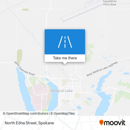 North Edna Street map