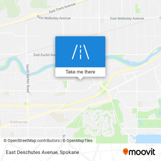 Mapa de East Deschutes Avenue