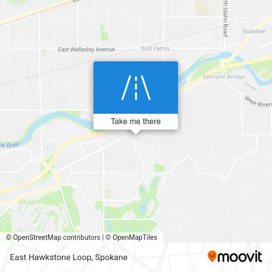 East Hawkstone Loop map